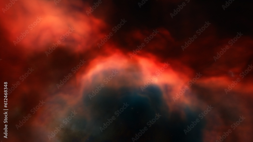 Nebula in space 3d render Nebula in space 3d render