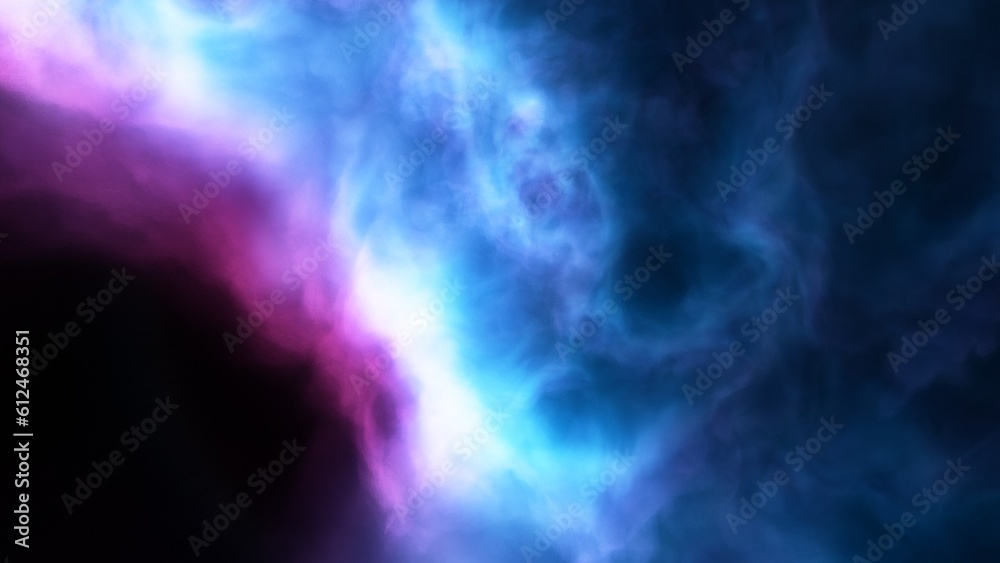 Nebula in space 3d render Nebula in space 3d render