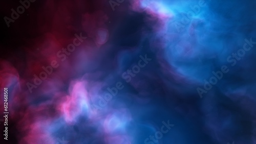 nebula gas cloud in deep outer space  science fiction illustration  colorful space background with stars 3d render 