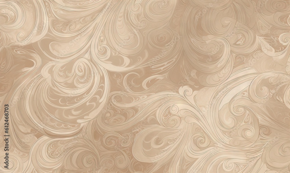 a beige background with swirls and waves in the middle of it, with a light brown background and a light brown background with a light brown border. generative ai a beige background with swirls and waves in the middle of it, with a light brown background and a light brown background with a light brown border. generative ai