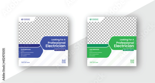 Colorful business card templates with contact information on them