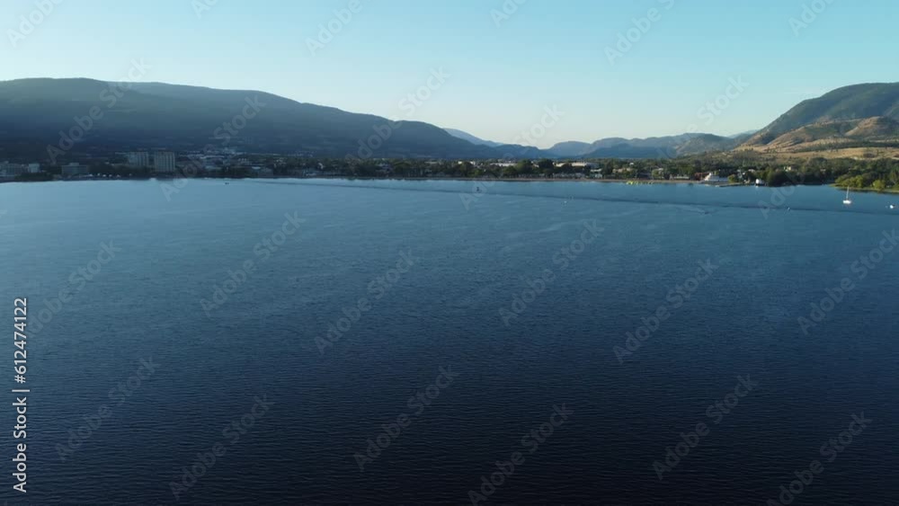 Aerial view of a lake Aerial view of a lake
