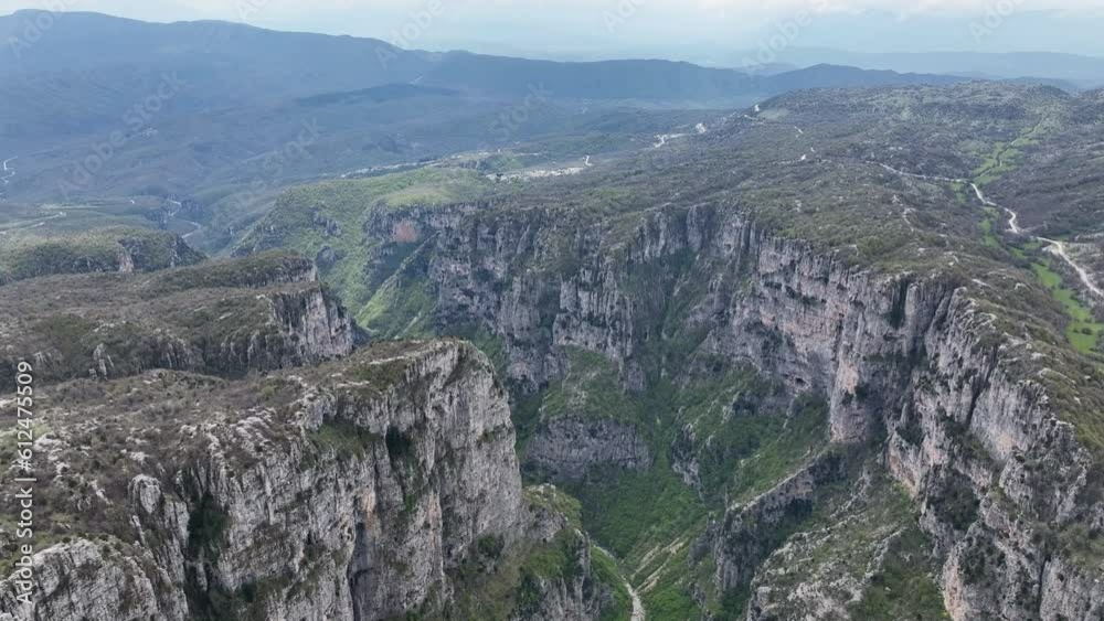 Aerial view of Vikos Gorge Zagori region, Epirus Greece Aerial view of Vikos Gorge Zagori region, Epirus Greece