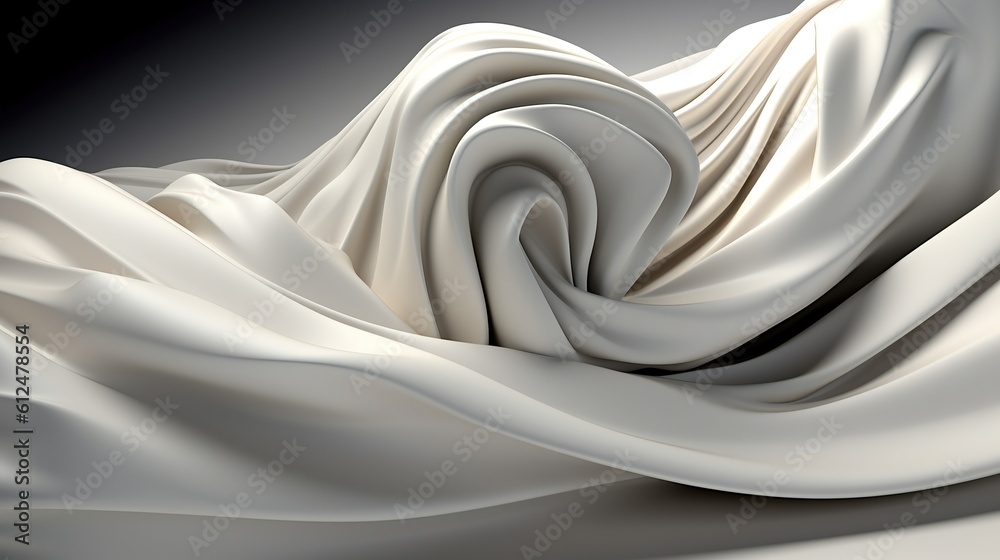 Abstract folded cloth generated AI