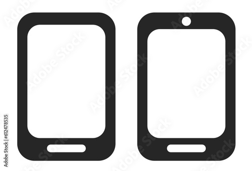 Smartphone icon. Cartoon smartphone. Flat design. Vector clipart.