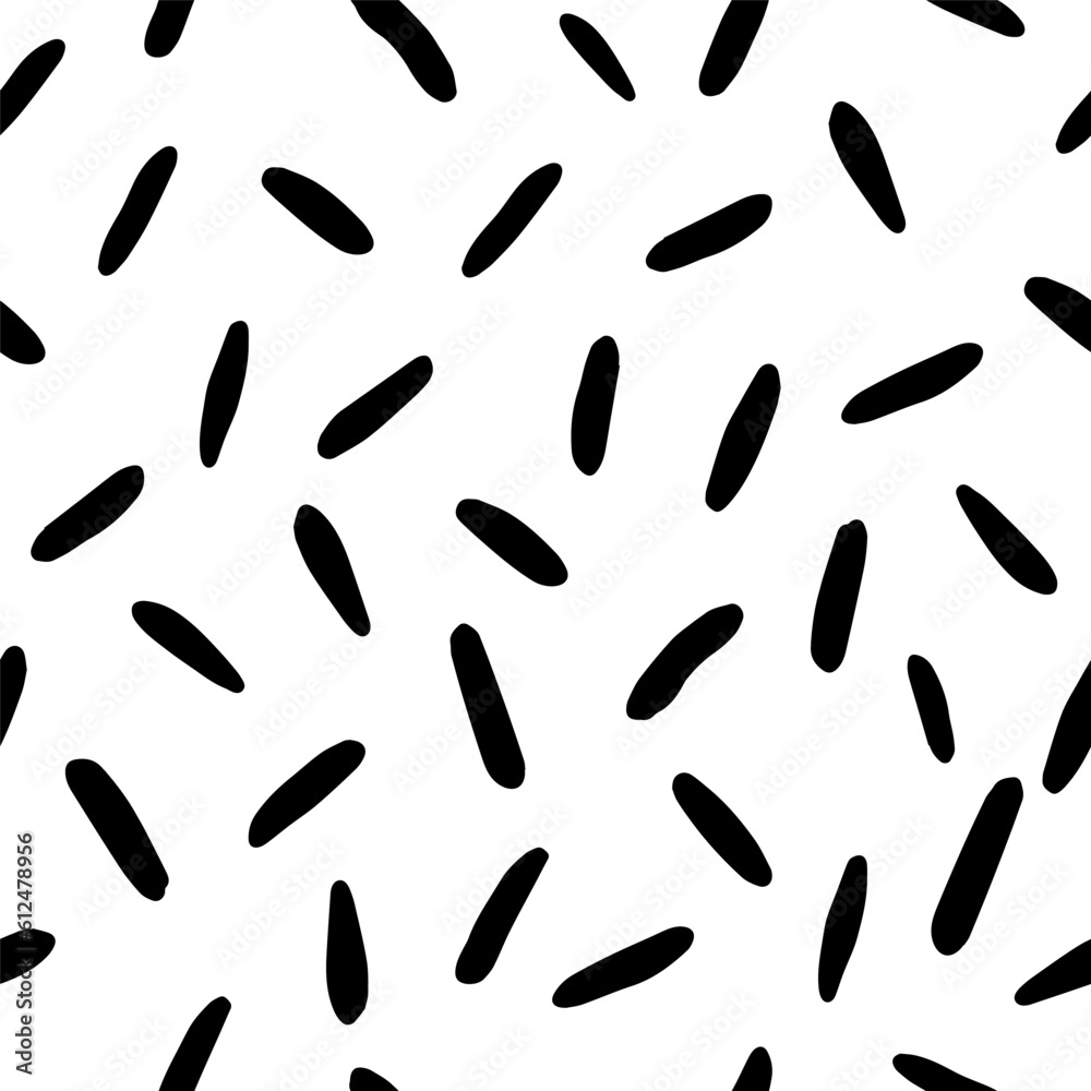 Abstract geometric seamless pattern with different shapes for decoration interior, print posters, greeting card, business banner, wrapping in modern doodle style. Vector. Isolated on white background Abstract geometric seamless pattern with different shapes for decoration interior, print posters, greeting card, business banner, wrapping in modern doodle style. Vector. Isolated on white background