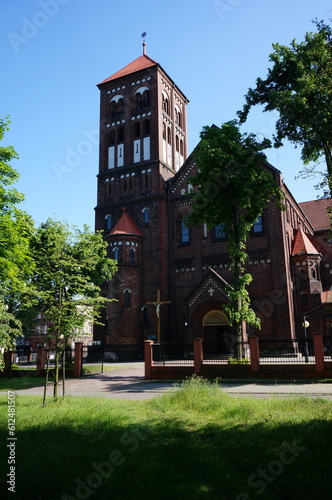 Sanctuary of Saint Joseph (Sanktuarium pw. Swietego Jozefa), churh in Neo-Romanesque style. Ruda Slaska, Poland.