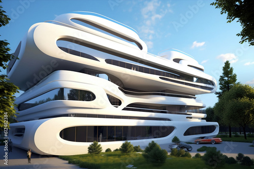 futuristic housing apartment
