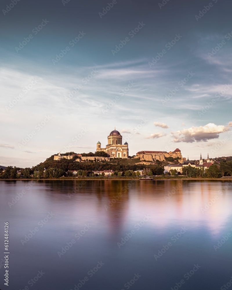Reflection of Esztergom Basilica from the Danube