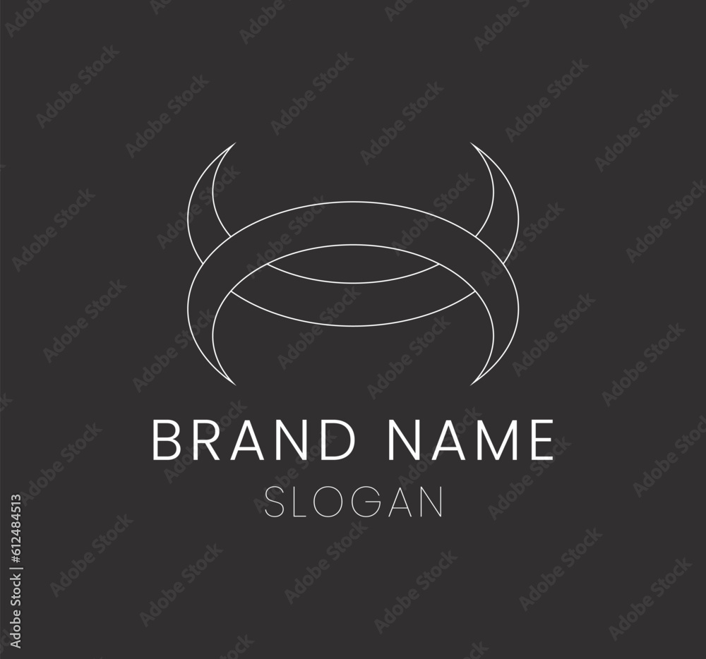 Obraz premium Vector of a simple brand logo