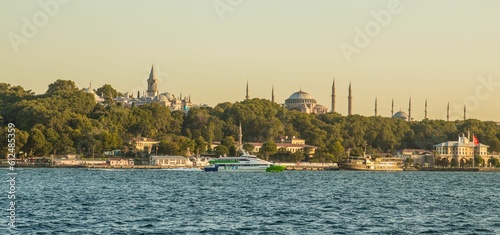 Panoramic view of the sea and the city of Istanbul, Turkey. © Mhd Anas Kiasseh/Wirestock Creators