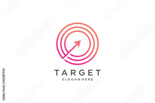 Target logo illustration modern creative unique simple