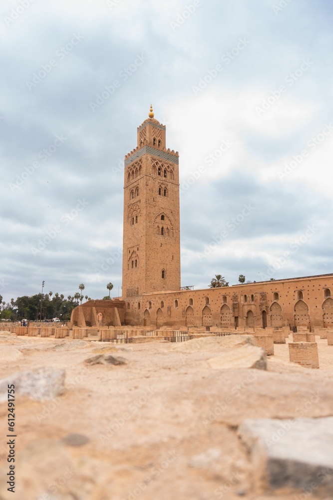 Kutubiyya Mosque, the largest mosque in Marrakesh, Morocco