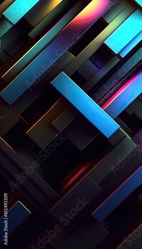 Abstract colorful blocks ba...