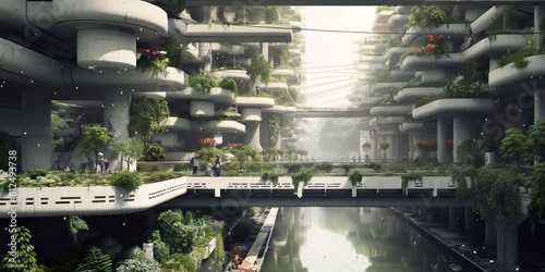 Futuristic sustainable city...