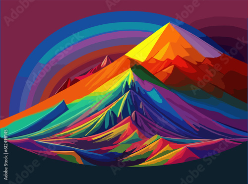 The icy mountains, the green hills and the cold flowing river.