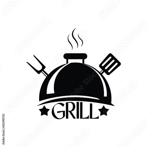 barbeque logo and symbol vector illustration design, BBQ vector, Barbeque vector design, grill icon	