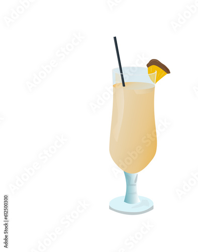 very tasty cocktail with pineapple
