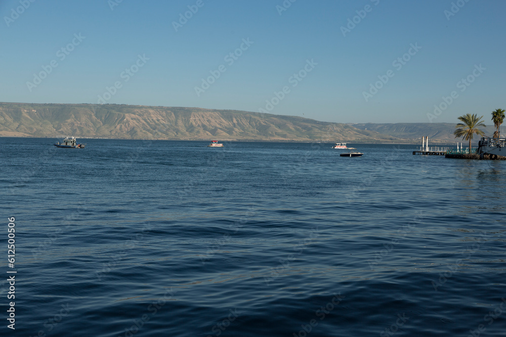Azure waters of the picturesque Kinneret Azure waters of the picturesque Kinneret
