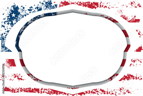 patriotic American templates for word, USA banner national theme space for text frame 