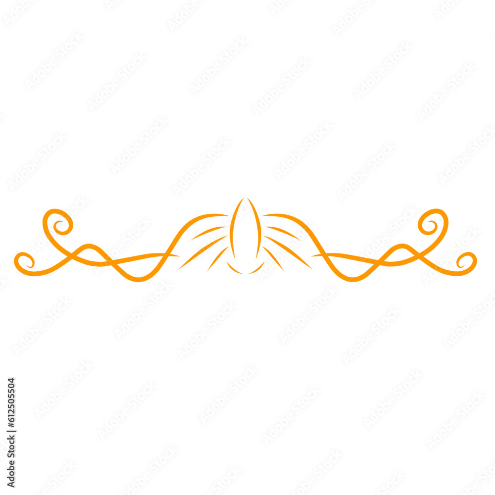 Gold Line Devider Border Vector Gold Line Devider Border Vector