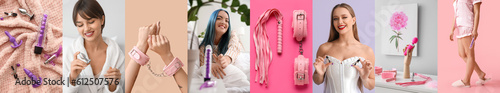 Collection of young women w...
