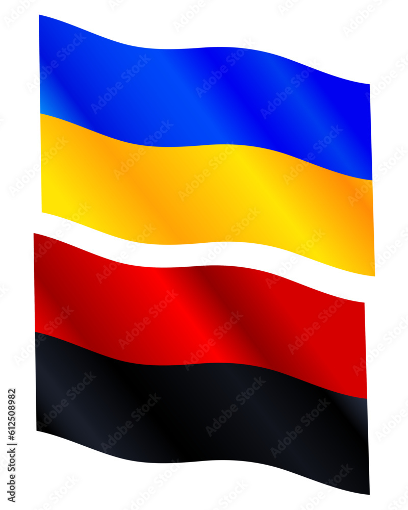 Fototapeta premium Flags of Ukraine