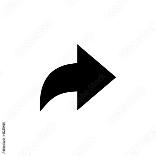 Redo arrow vector png isolated on white background 