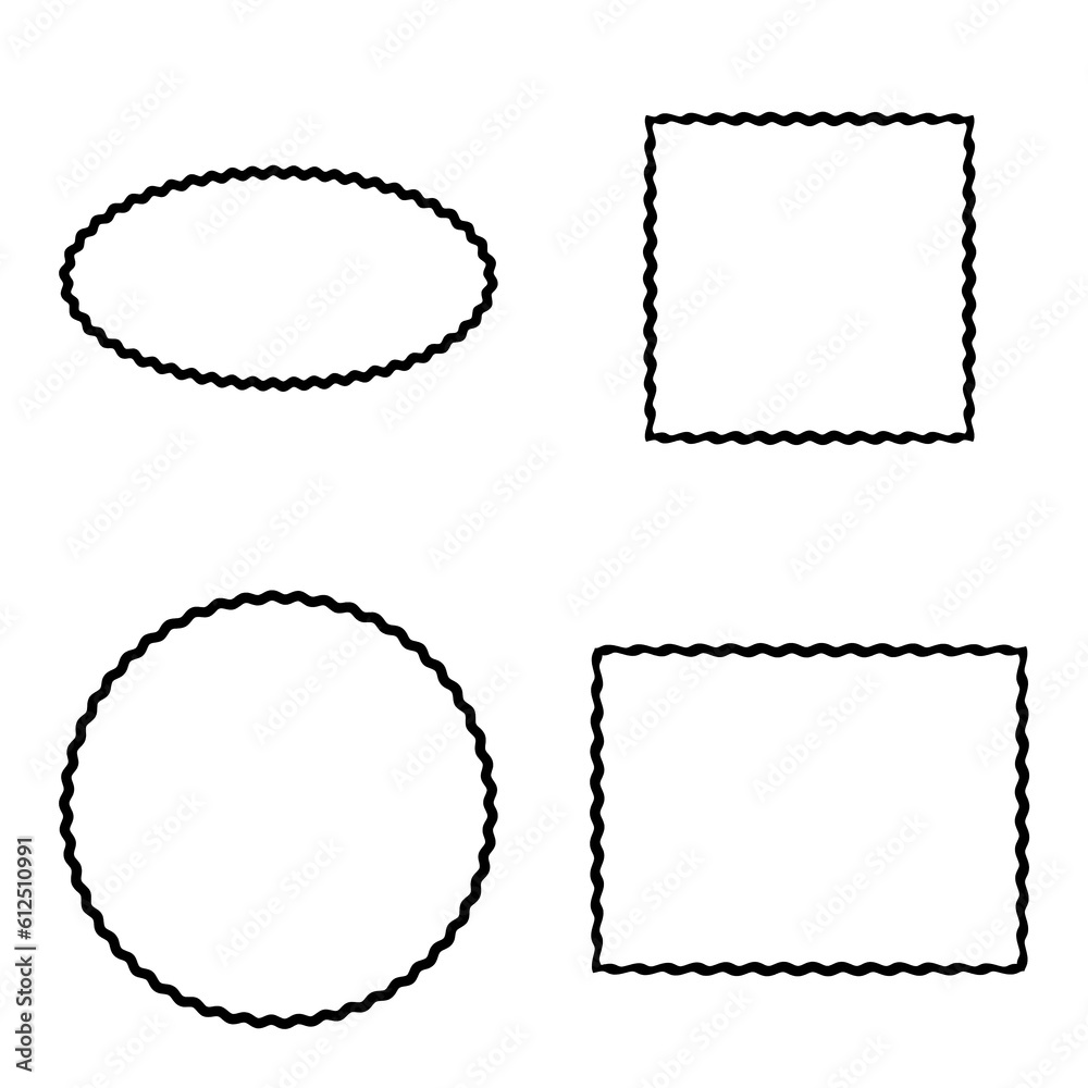 cornici riquadri spesse linee ondulate zigrinate arricciate ingranaggi cornici riquadri spesse linee ondulate zigrinate arricciate ingranaggi