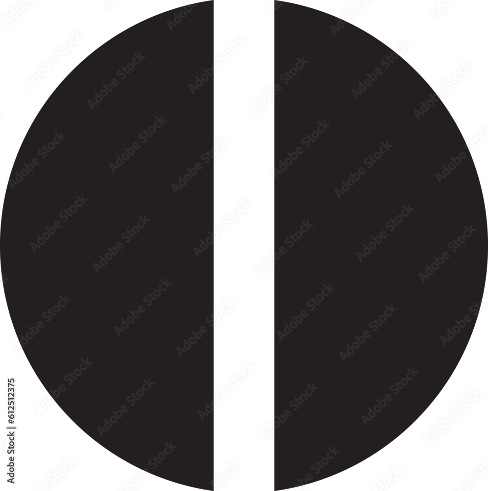 Half Circle icon Half Circle icon