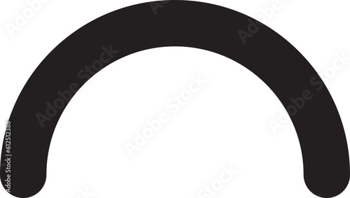 Semicircle arc Circle