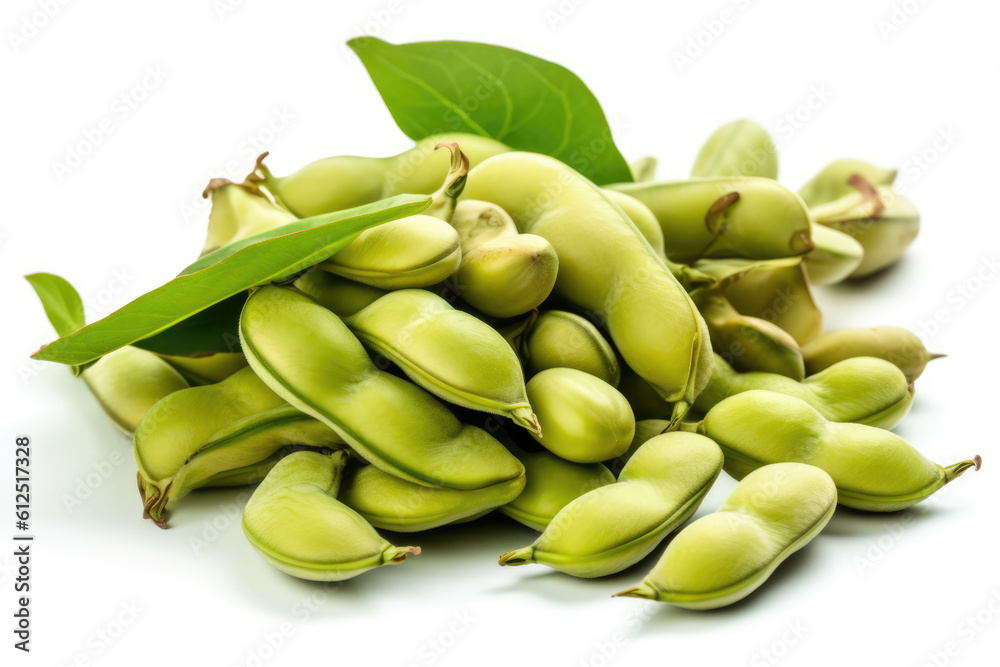 custom made wallpaper toronto digitalA heap of fresh harvested Vicia faba, also known as broad bean, fava bean, or faba bean isolated. Generative AI