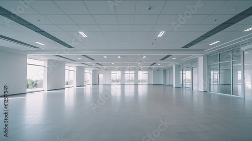 Modern, elegant, empty office space as background for desktop or video chats