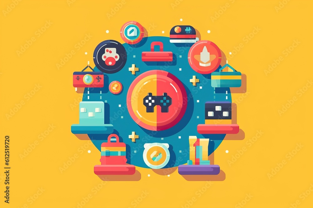 Learning Through Play conceptual icons flat illustration Learning Through Play conceptual icons flat illustration