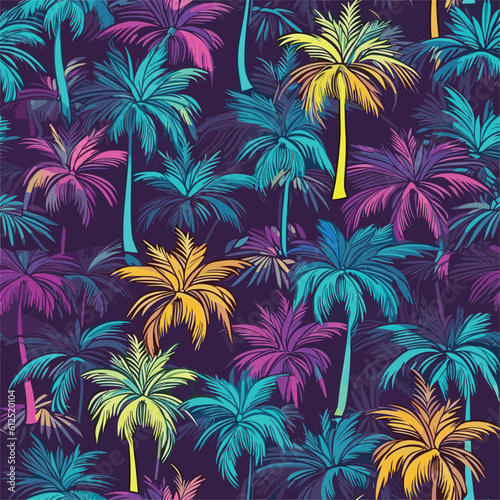 Seamless Colorful Hawaii Palms Pattern.

Seamless pattern of Hawaii Palms in colorful style. Add color to your digital project with our pattern!