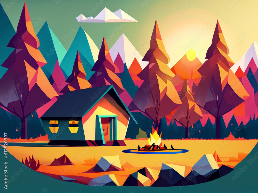 Camping in a Bungalow Camping in a Bungalow