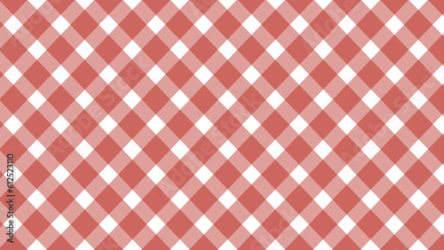 Diagonal red plaid on the white background
