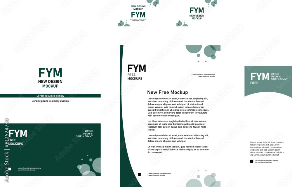 Fototapeta Social Media Branding Design