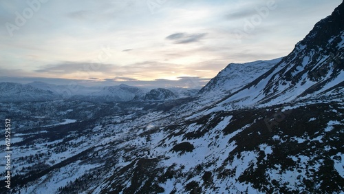 Snowy Mountain in Norway