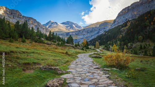 Trail in a beautiful mountainous area