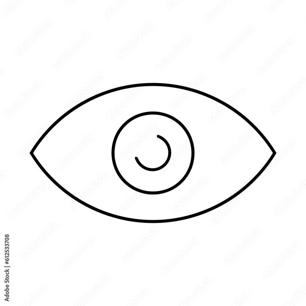 Eye icon vector. optic illustration sign. open symbol. see logo. Eye icon vector. optic illustration sign. open symbol. see logo.