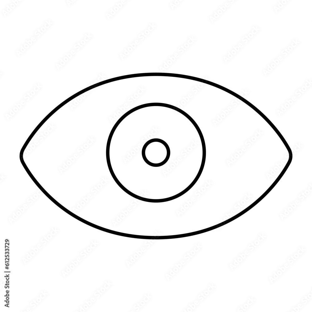 Eye icon vector. optic illustration sign. open symbol. see logo. Eye icon vector. optic illustration sign. open symbol. see logo.