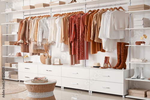 Stylish clothes with shoes ...