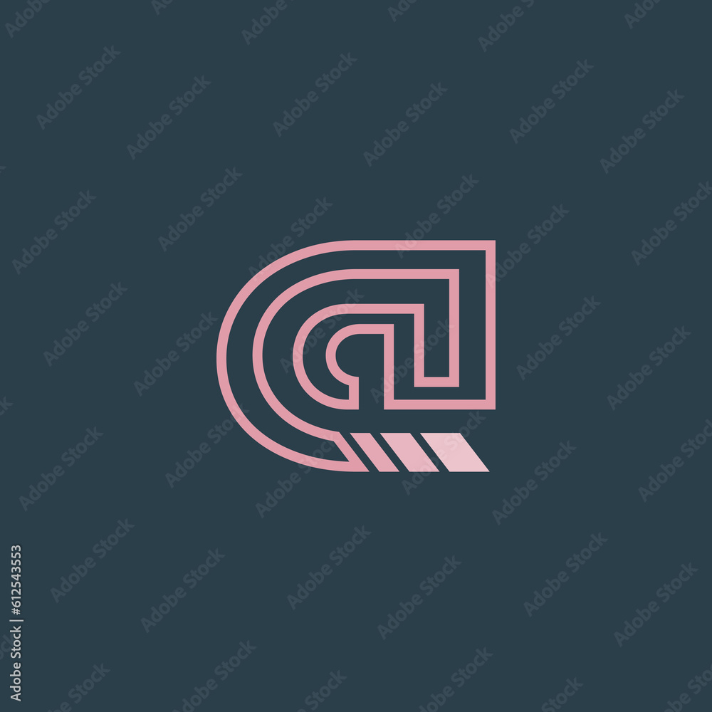Commercial at(@) initials font logo design for vector, icon, company, business, branding, and others Commercial at(@) initials font logo design for vector, icon, company, business, branding, and others