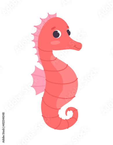 Underwater animal sea Horse concept
