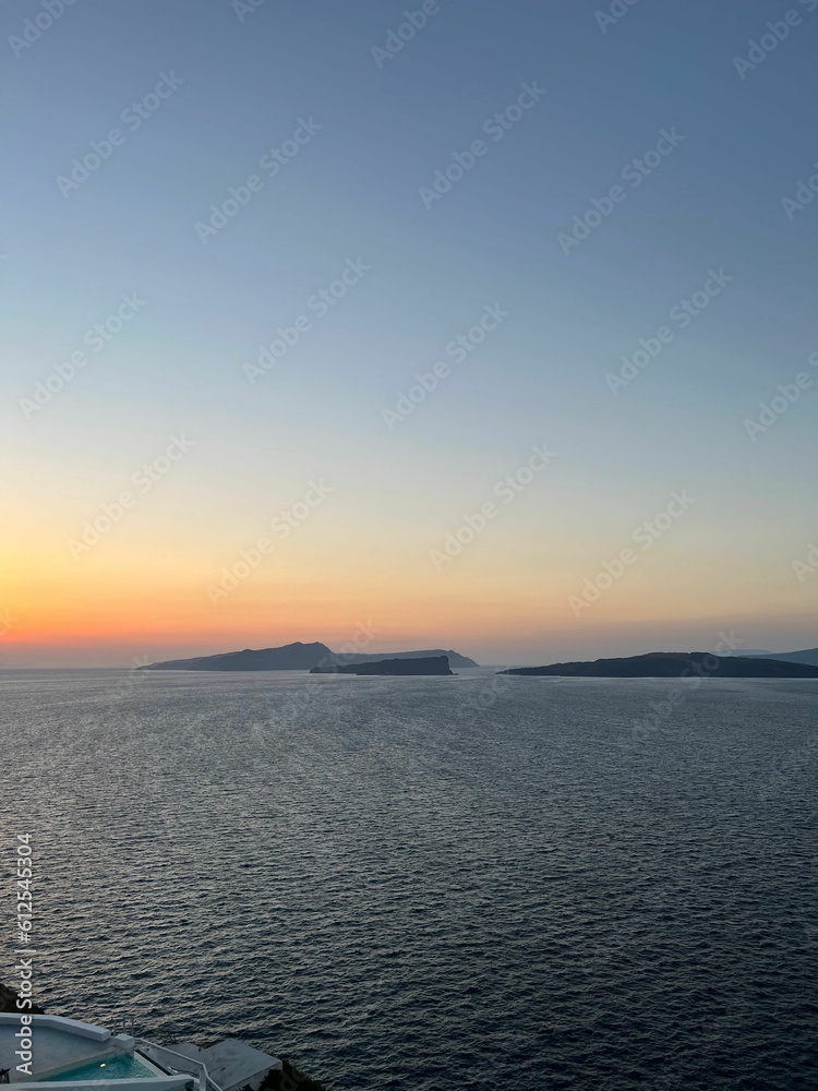 Fototapeta premium View of the bay in Santorini, Greece
