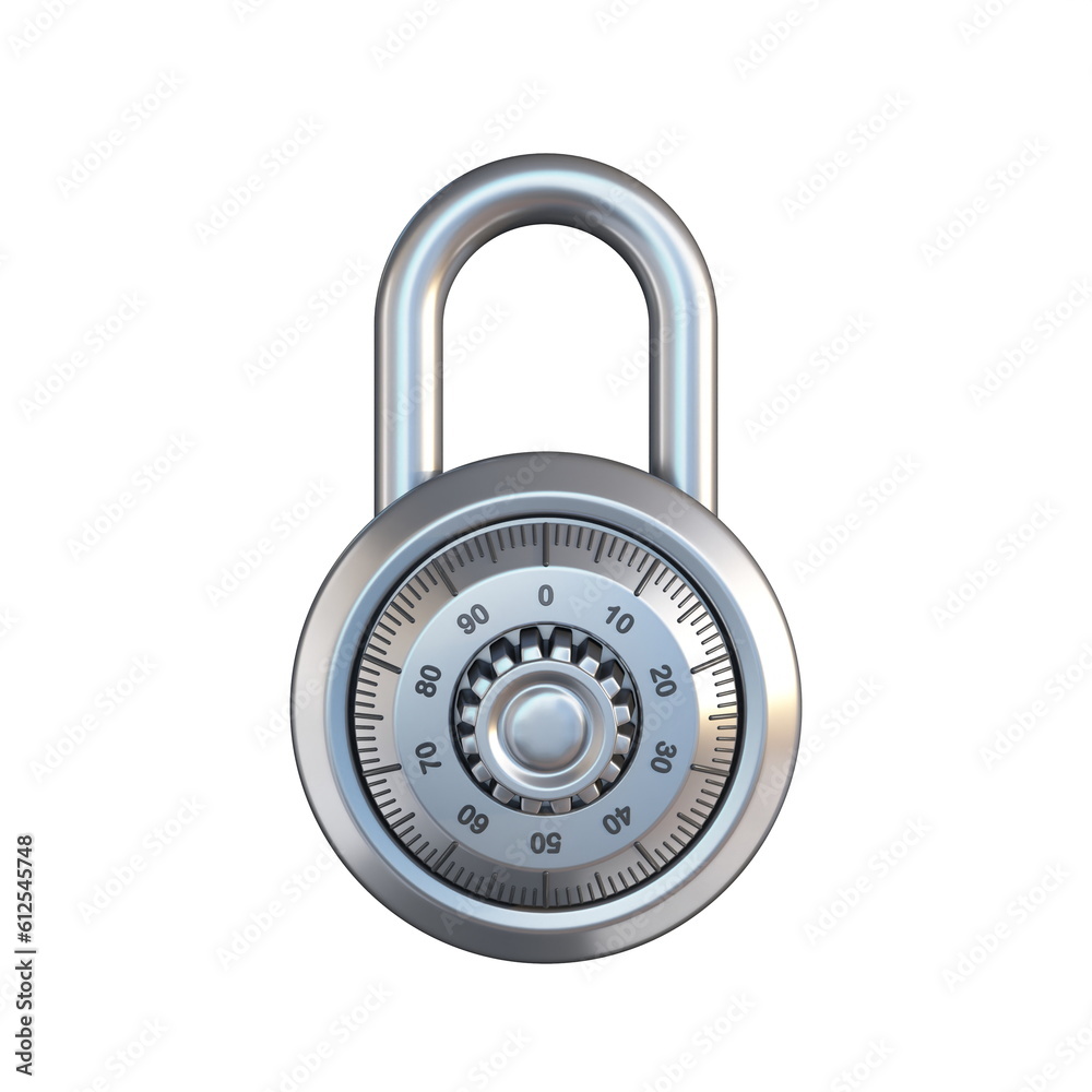 Steel padlock 3D Steel padlock 3D