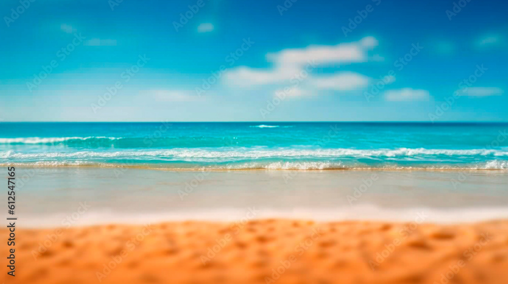 Fototapeta premium beach and sea. Generative Ai. 