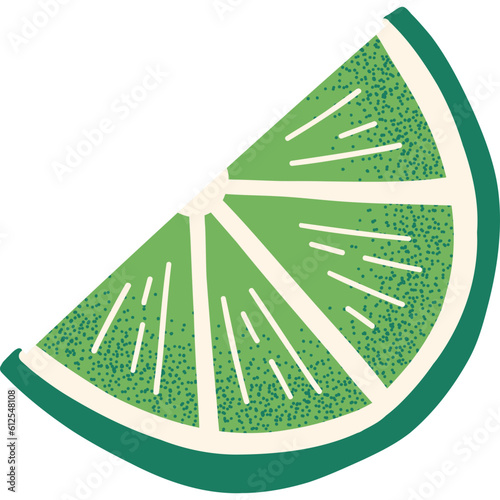Textured Lime Slice