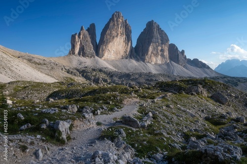 Breathtaking view of Tre Cime di Lavaredo in Italy